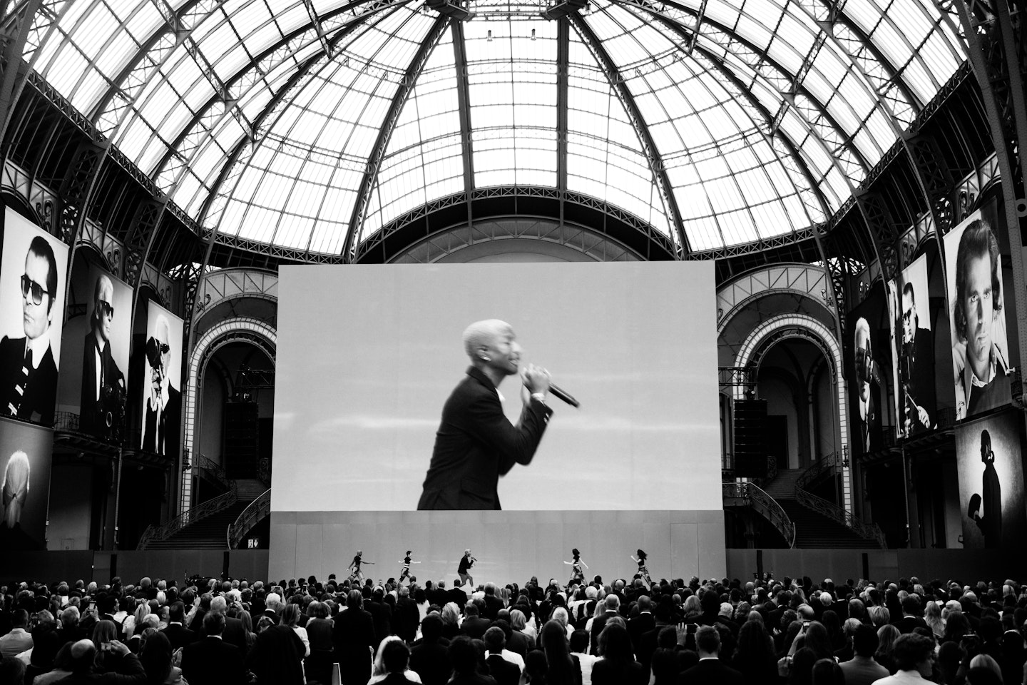 Pharrel Williams performed at the memorial