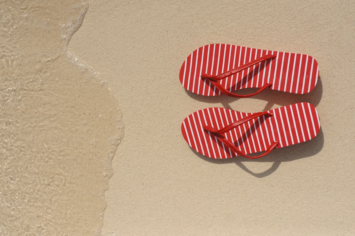 flip-flops on sand