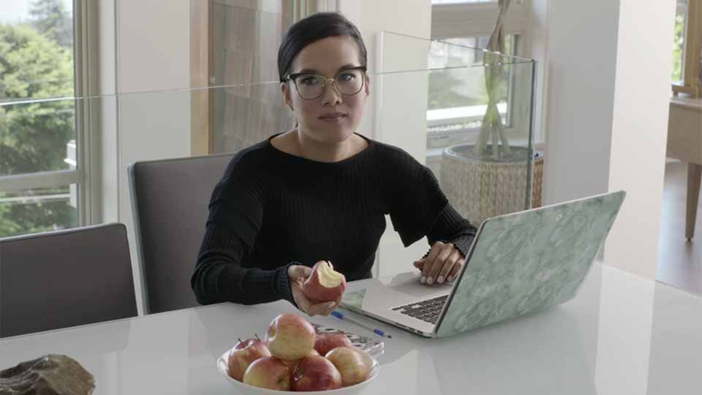 Ali Wong's laptop cover in Always Be My Maybe