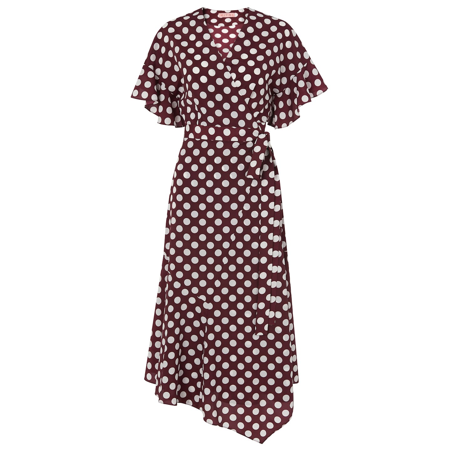 Kitri polka dot wrap dress