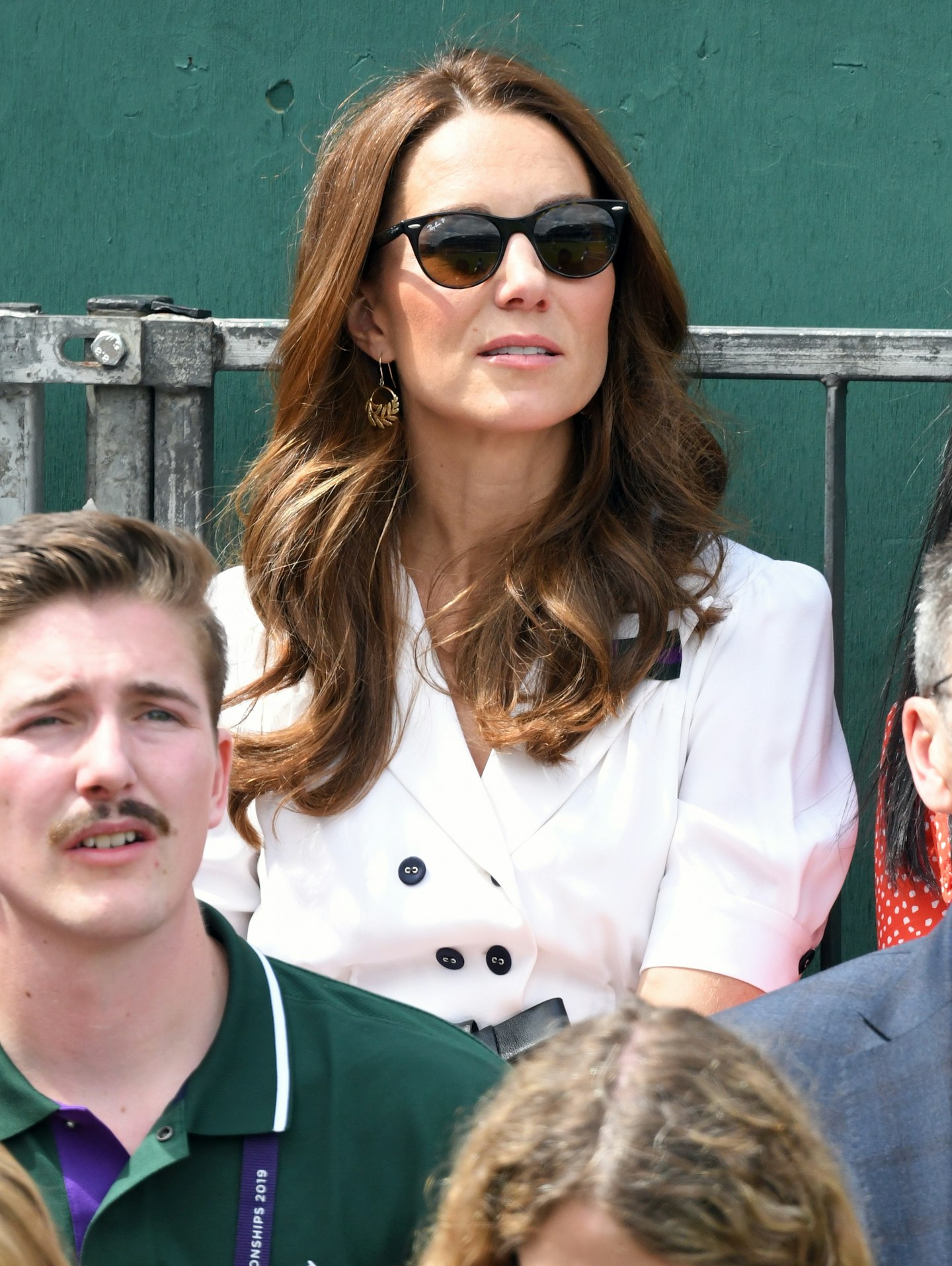 The Duchess of Cambridge at Wimbledon in Ray Ban sunglasses 