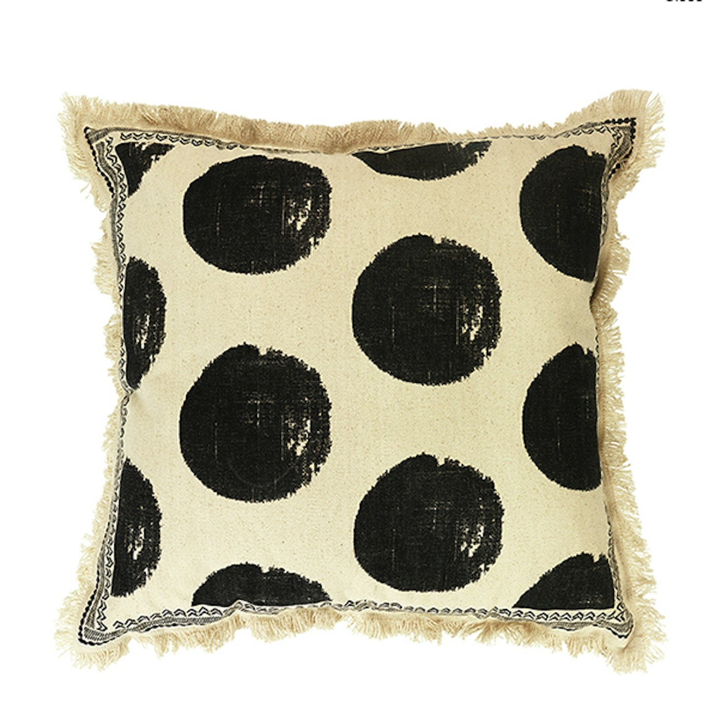 Sainsbury's Home Global Monochrome Spot Printed Cushion 50u00d750, £9