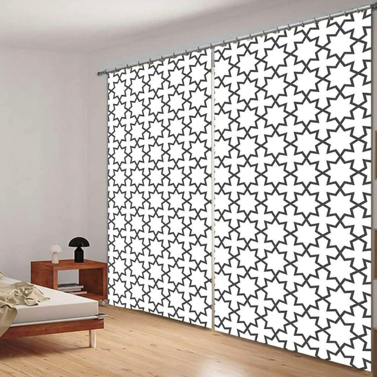 Amazon ALLMILL Living Room Curtains in Arabian Style Cultural Monochromatic, £69.90