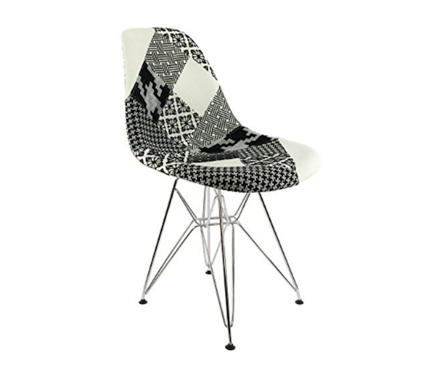 Amazon DSR Chair Patchwork Monochromatic Collage Patched, £80