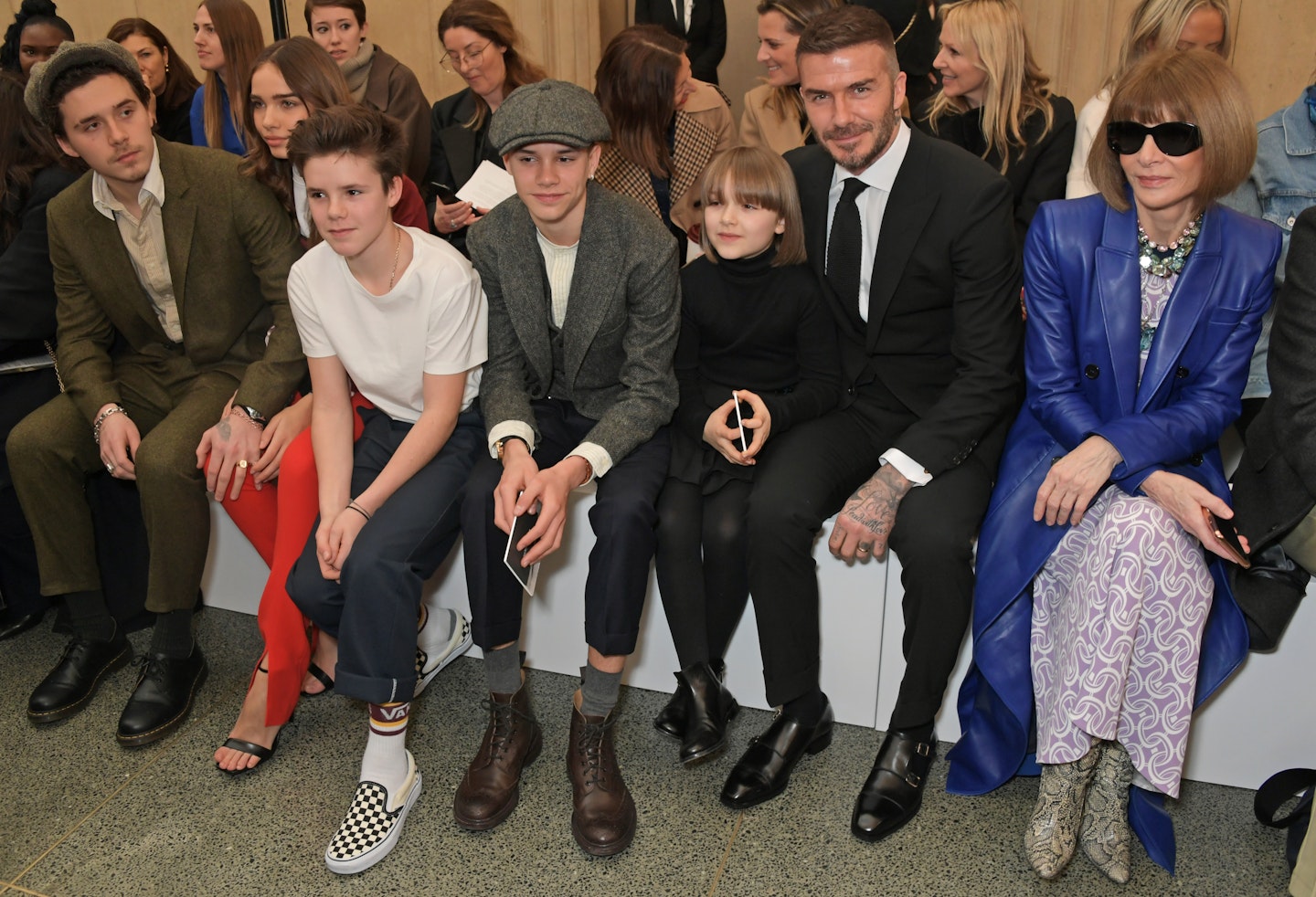 beckham family anna wintour