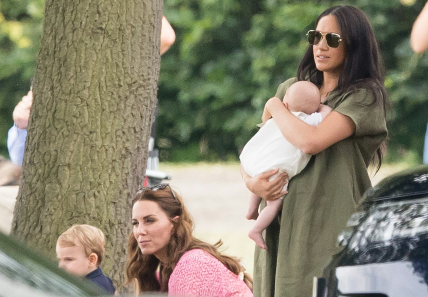 Meghan Markle and baby Archie join Kate Middleton and Archie's cousins at the Polo