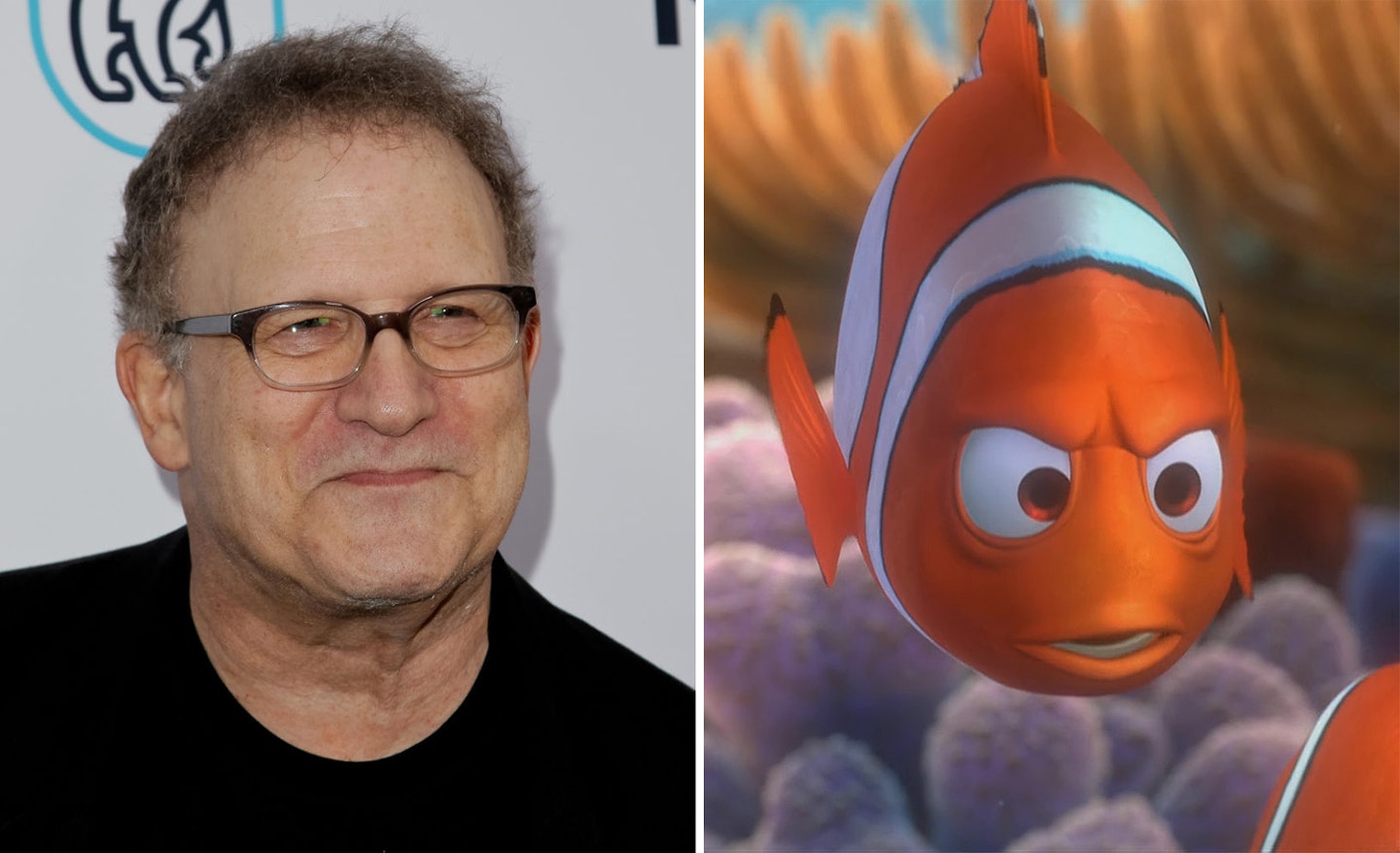 Albert Brooks and Marlin from Finding Nemo and Finding Dory