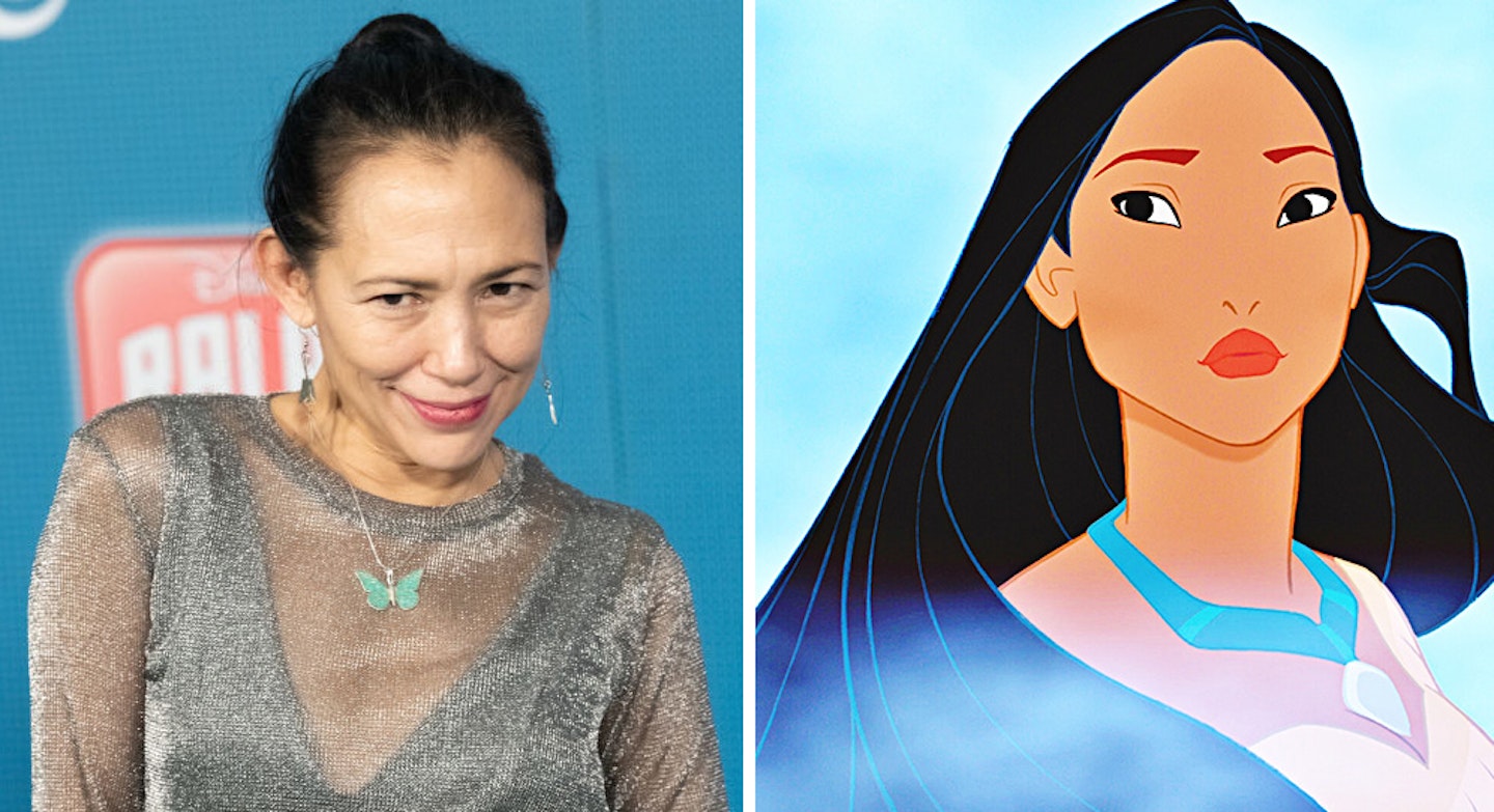 Irene Bedard and Pocahontas from Pocahontas