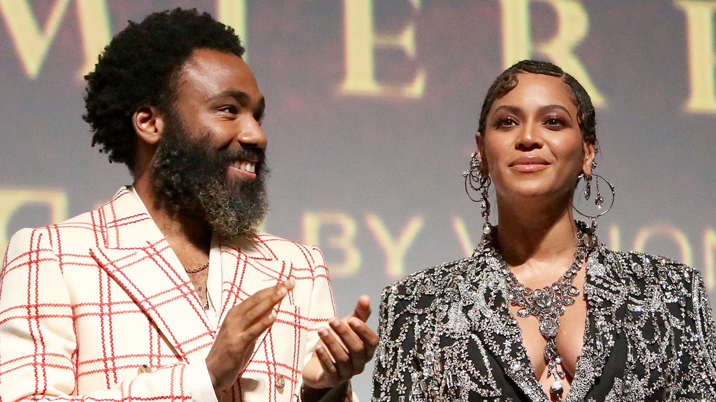 Donald Glover and Beyoncé Knowles-Carter at the premiere of The Lion King live-action