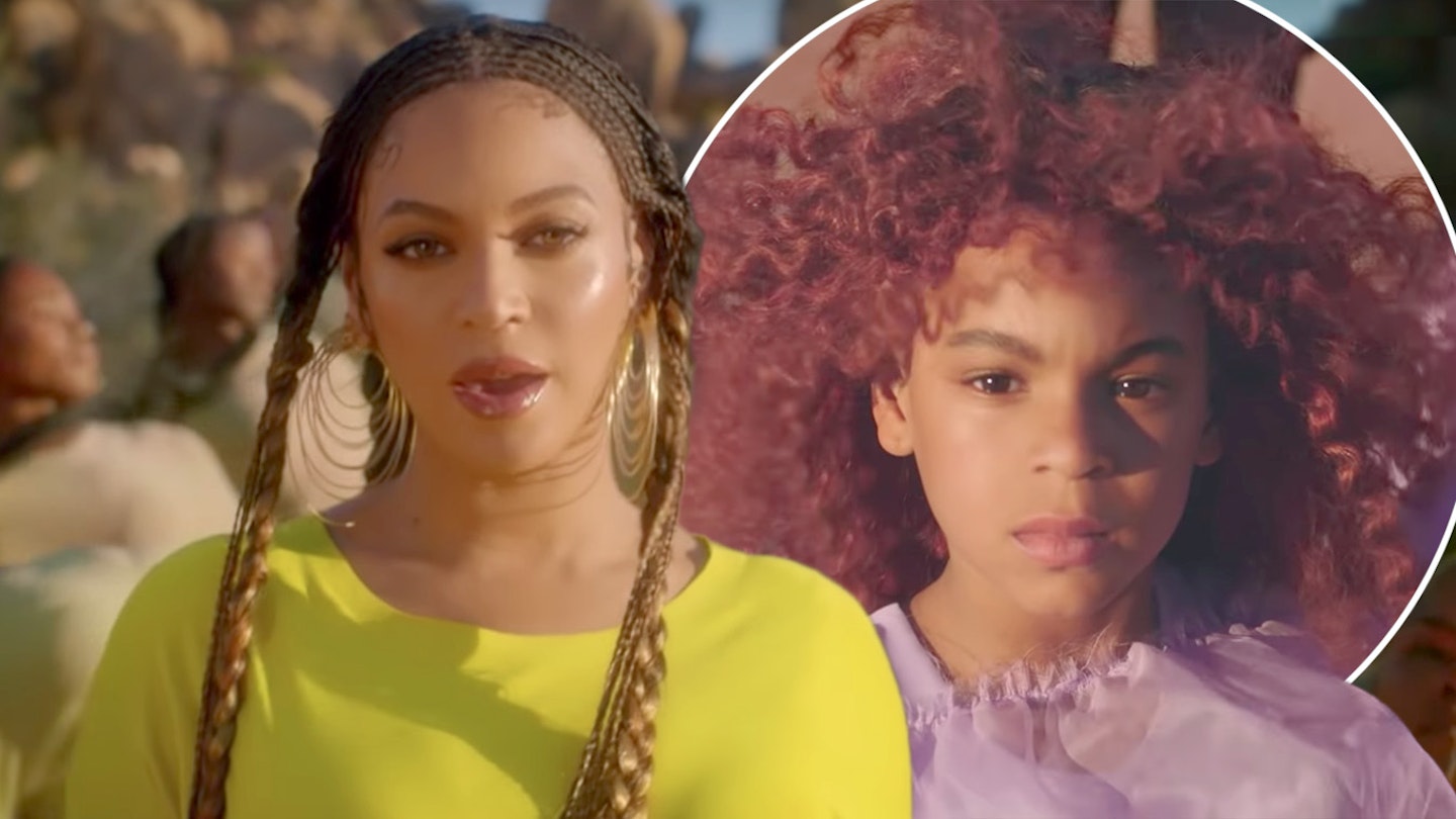 Beyonce Knowles-Carter and daughter Blue Ivy star in her 'Spirit' video for The Lion King