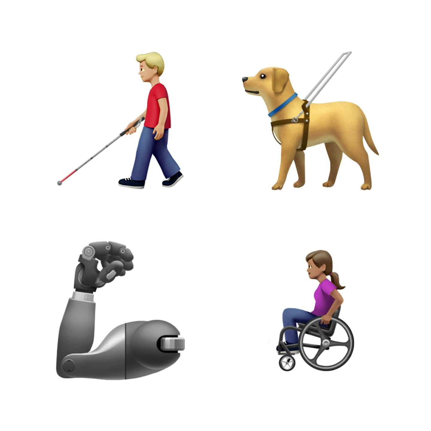 Emojis to represent disabilities