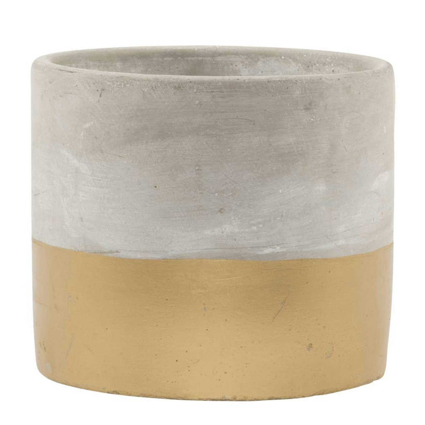 Sass & Belle Tuva Gold Dip Cement Planter £15.94