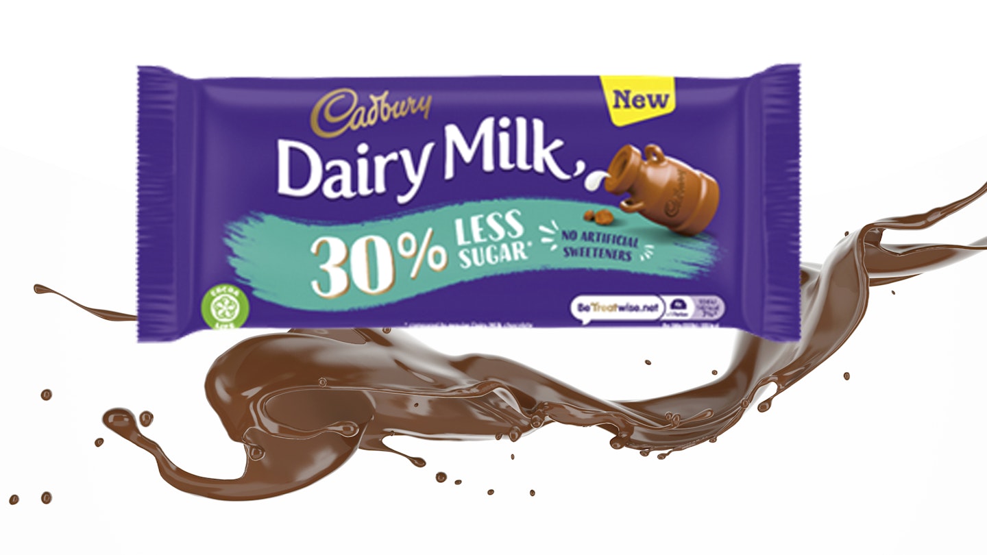 Cadbury's Dairy Milk with 30% less sugar