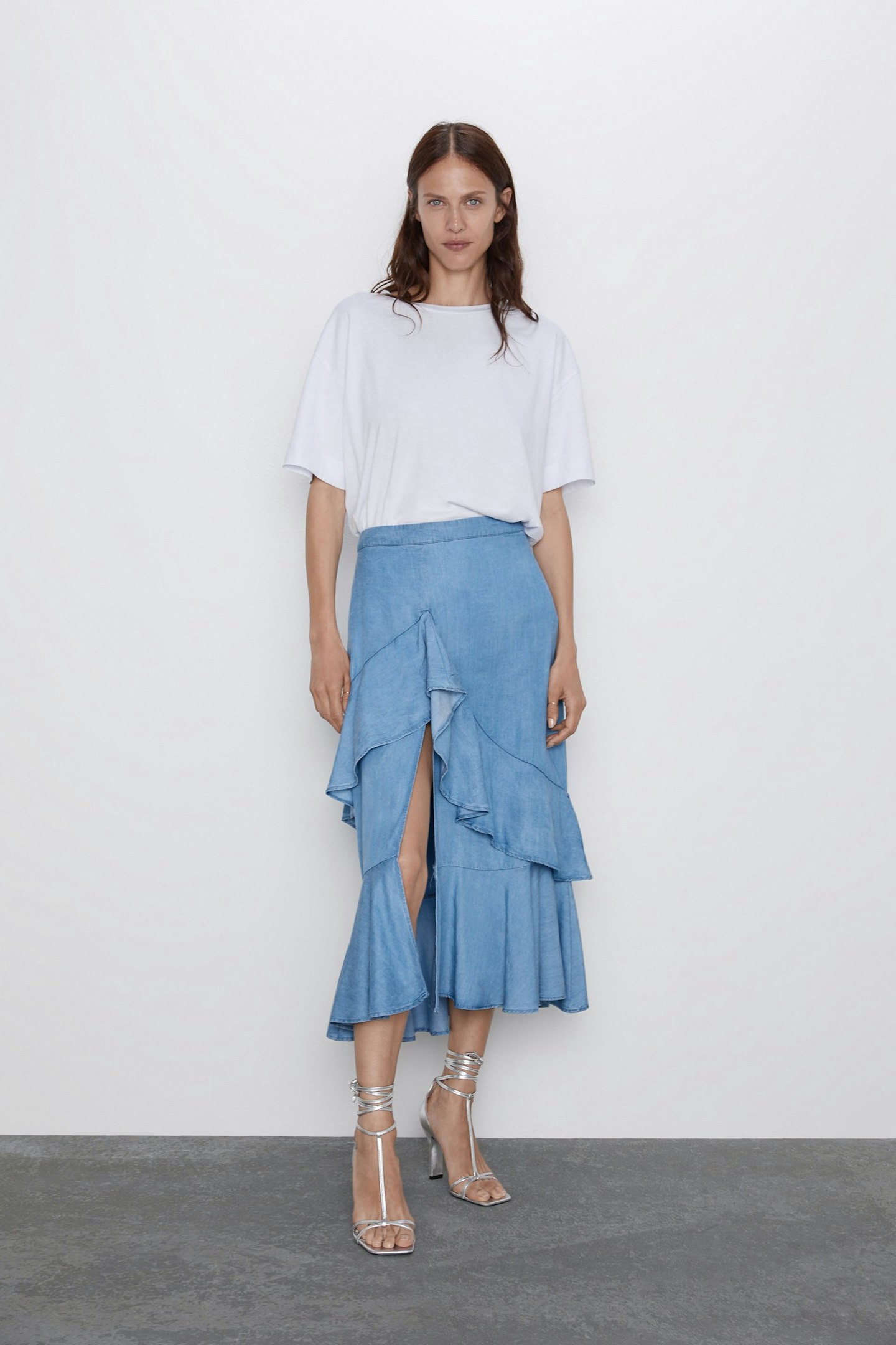 Zara skirt with frills