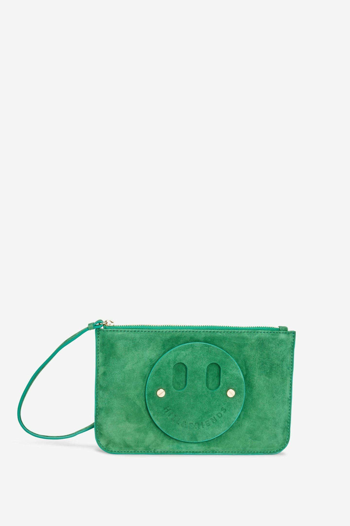 Green Suede Clutch Bag, £65