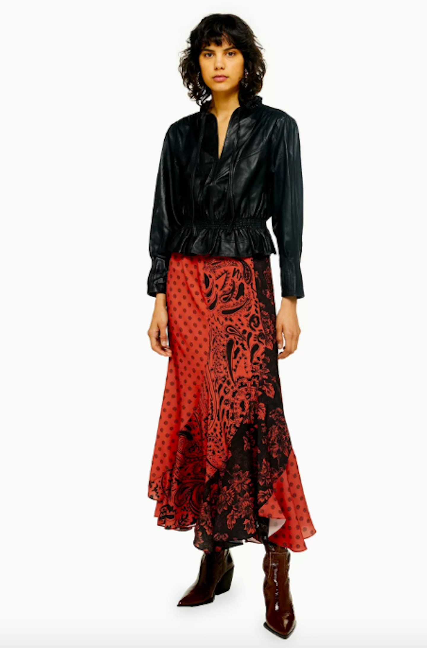 Mixed Print Midi Skirt, £39