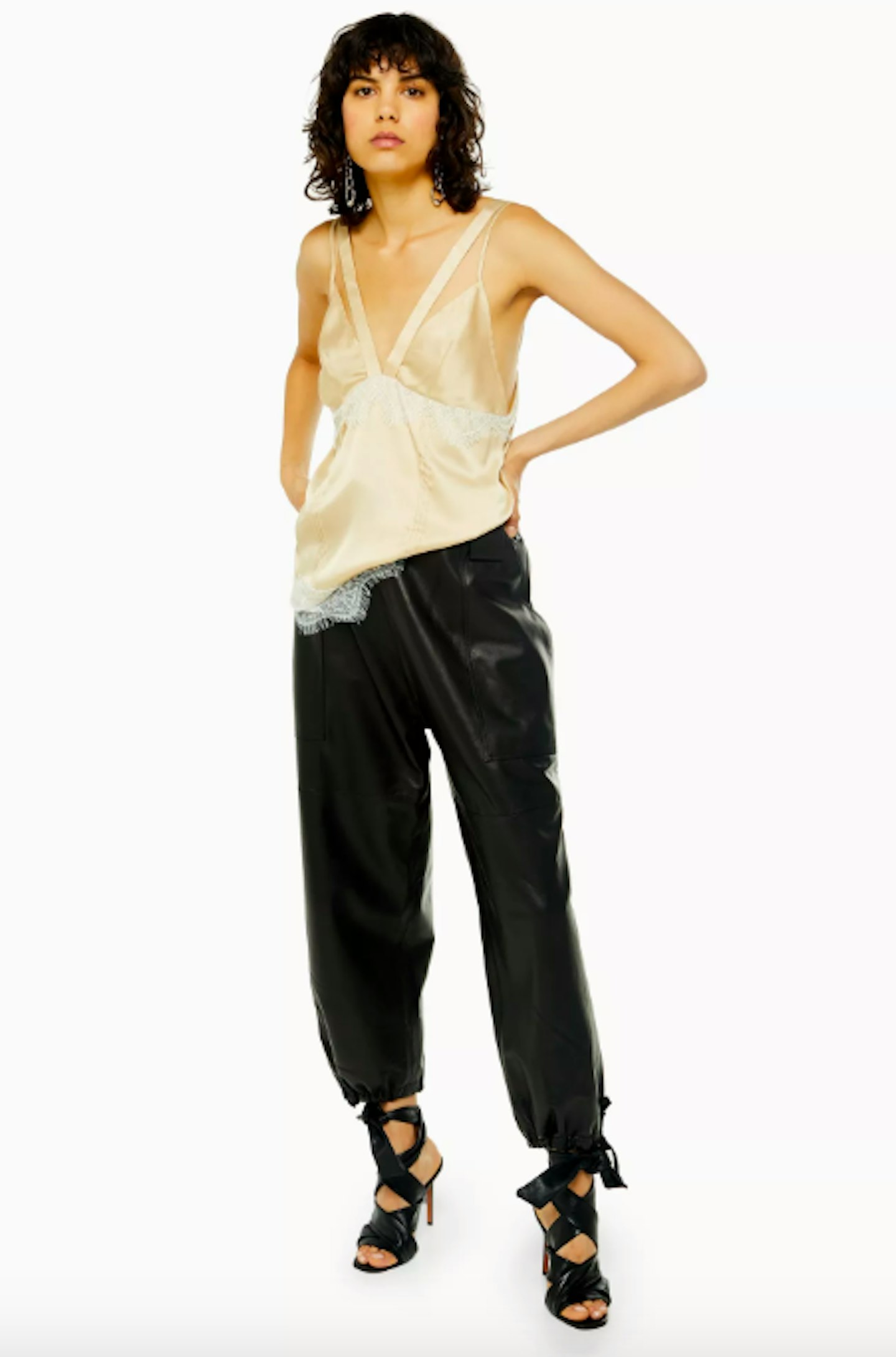 Premium Leather Joggers, £195