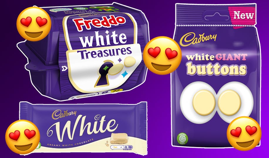 Cadbury’s is releasing brand new WHITE chocolate products and OMG 😍 ...