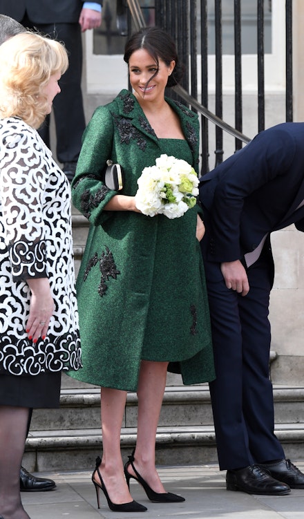 Meghan Markle in Erdem and Aquazzura heels 