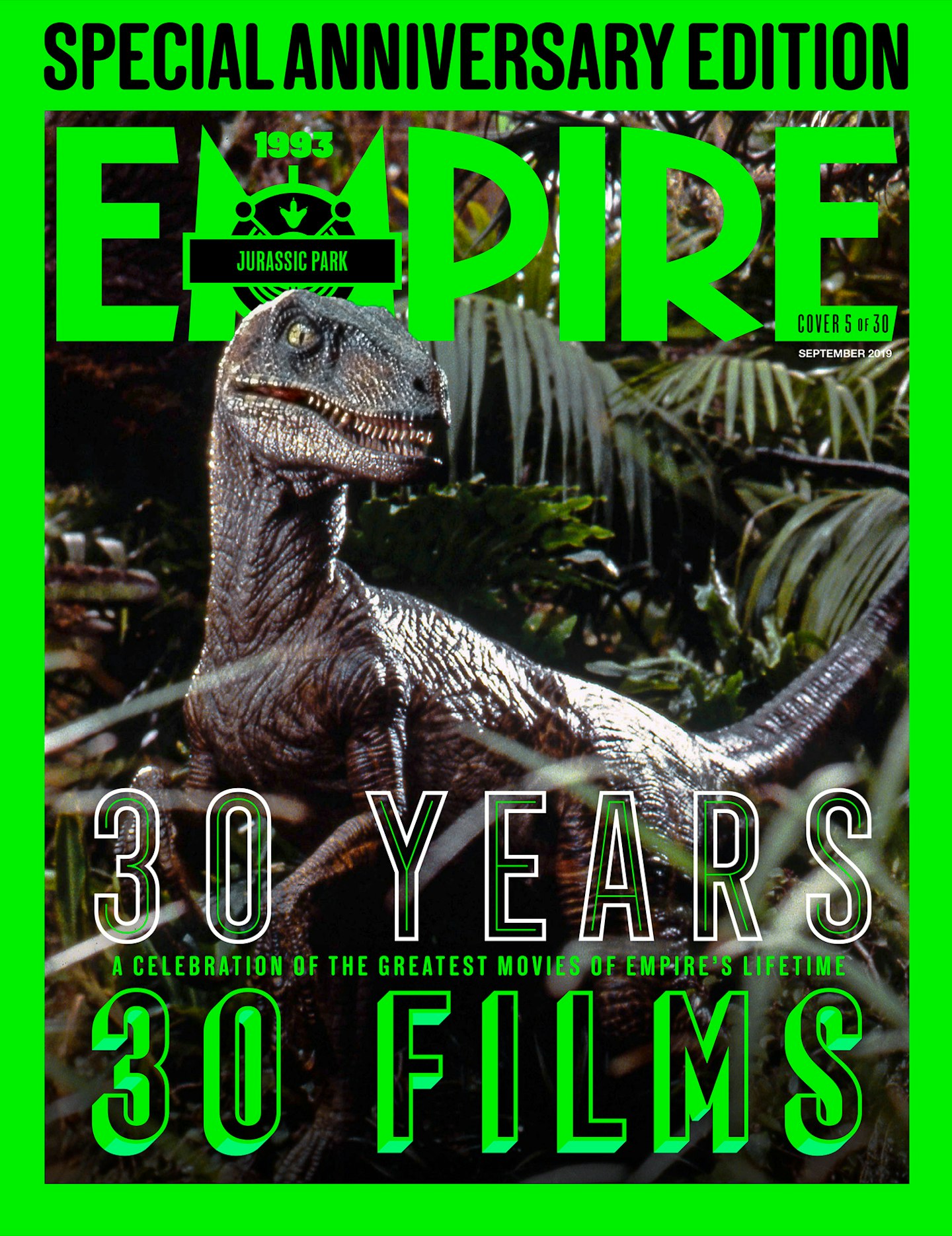 Empire's 30th Anniversary Edition Covers – Jurassic Park