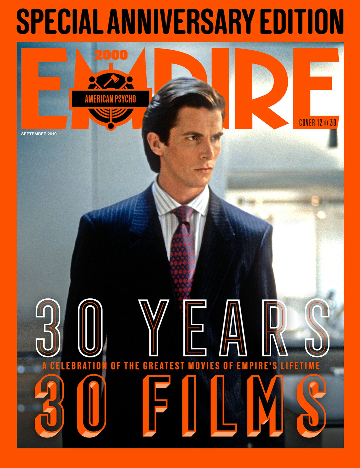 Empire's 30th Anniversary Edition Covers – American Psycho