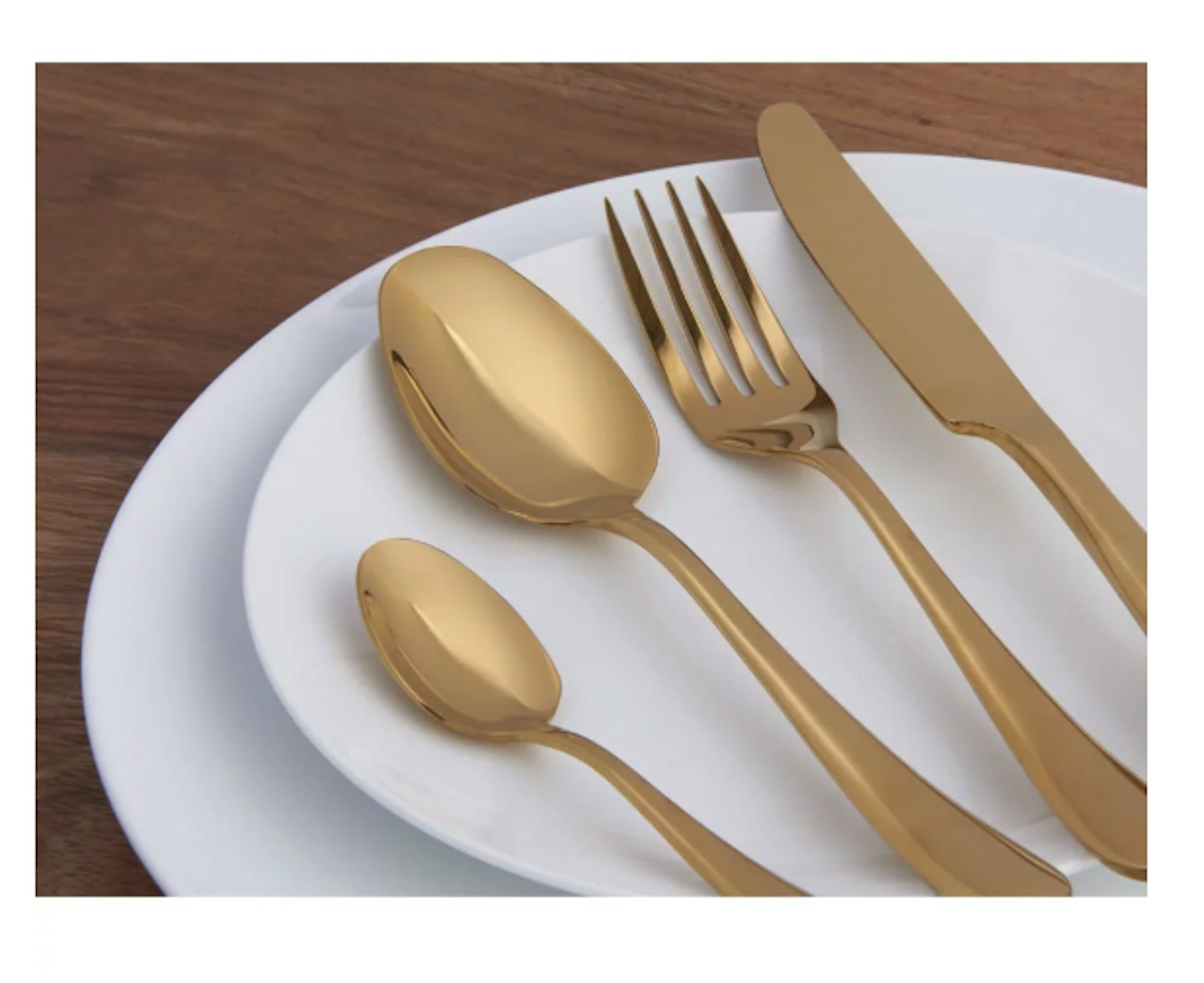 Wilko 16-piece Gold Effect Cutlery Set, £20.00