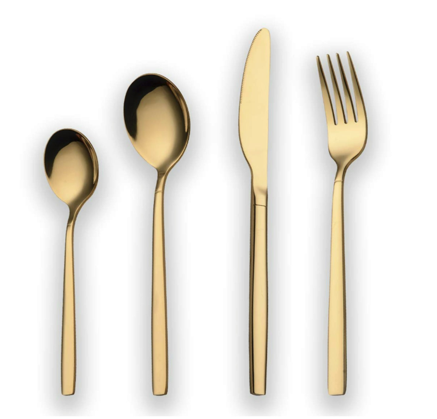 Berglander 24-Piece Titanium Gold Plated Stainless Steel Cutlery Set, £26.99