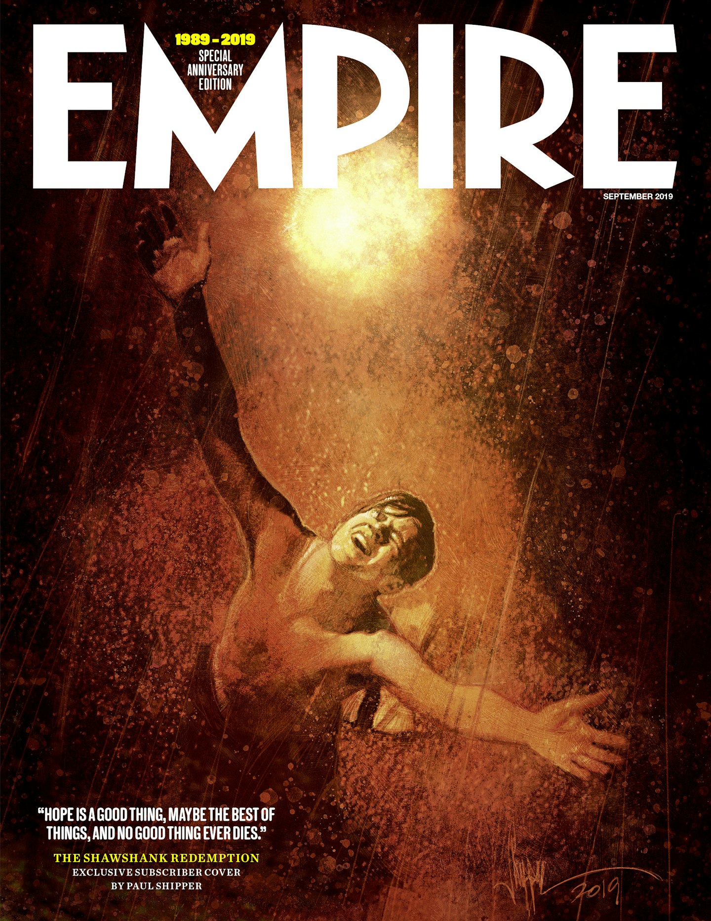 Empire – September 2019 subscriber cover – The Shawshank Redemption