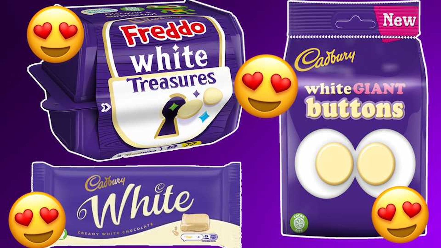 Cadbury white chocolate products