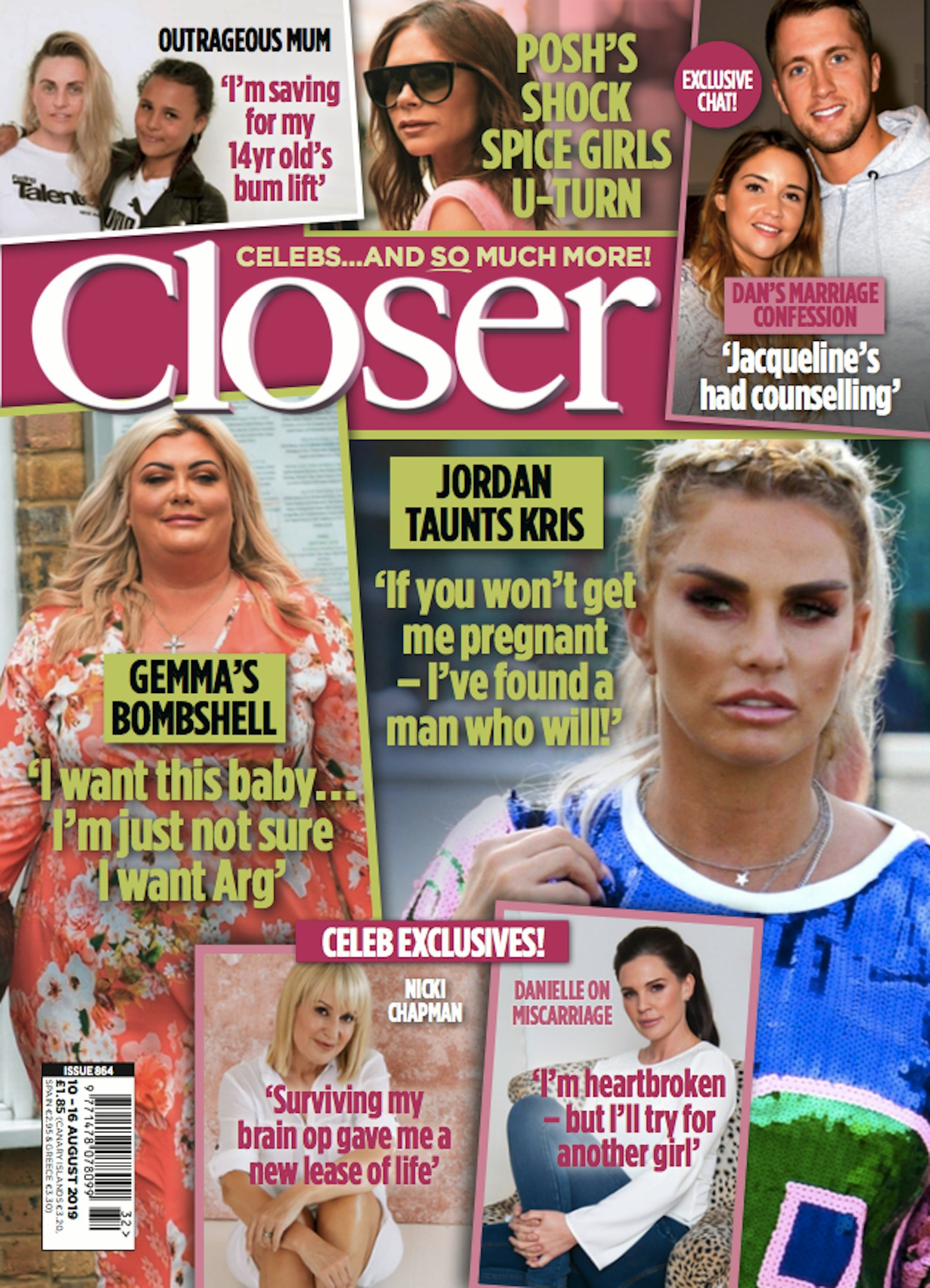 Closer magazine cover