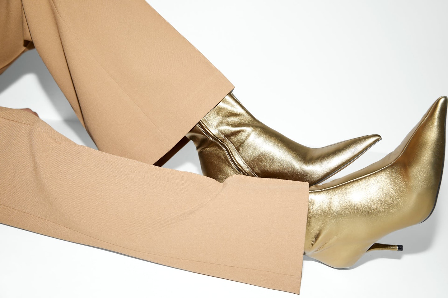 Gold Ankle Boots, £89.99