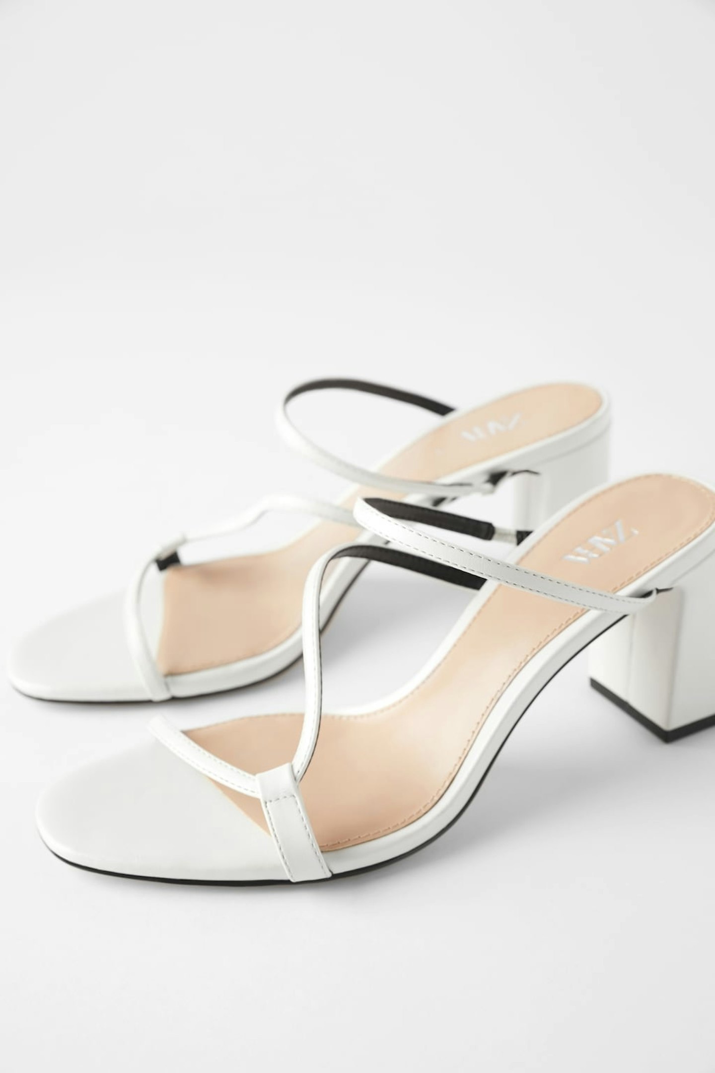 Mid-Heel Mules With Asymmetric Straps, £29.99