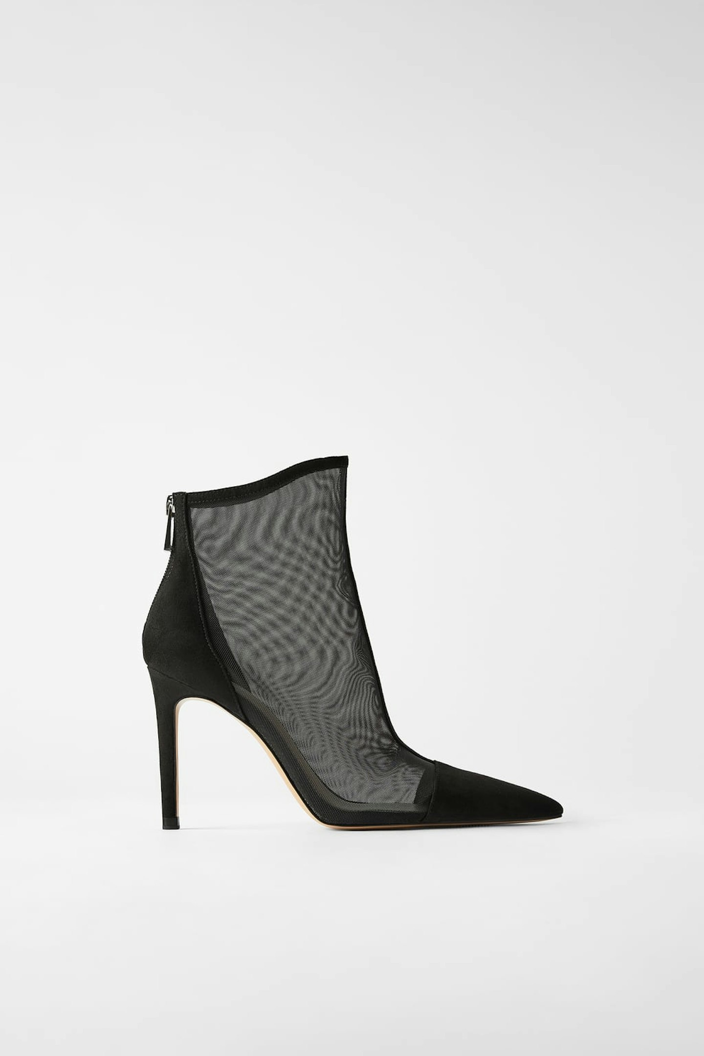 High Heel Mesh Ankle Boots, £59.99