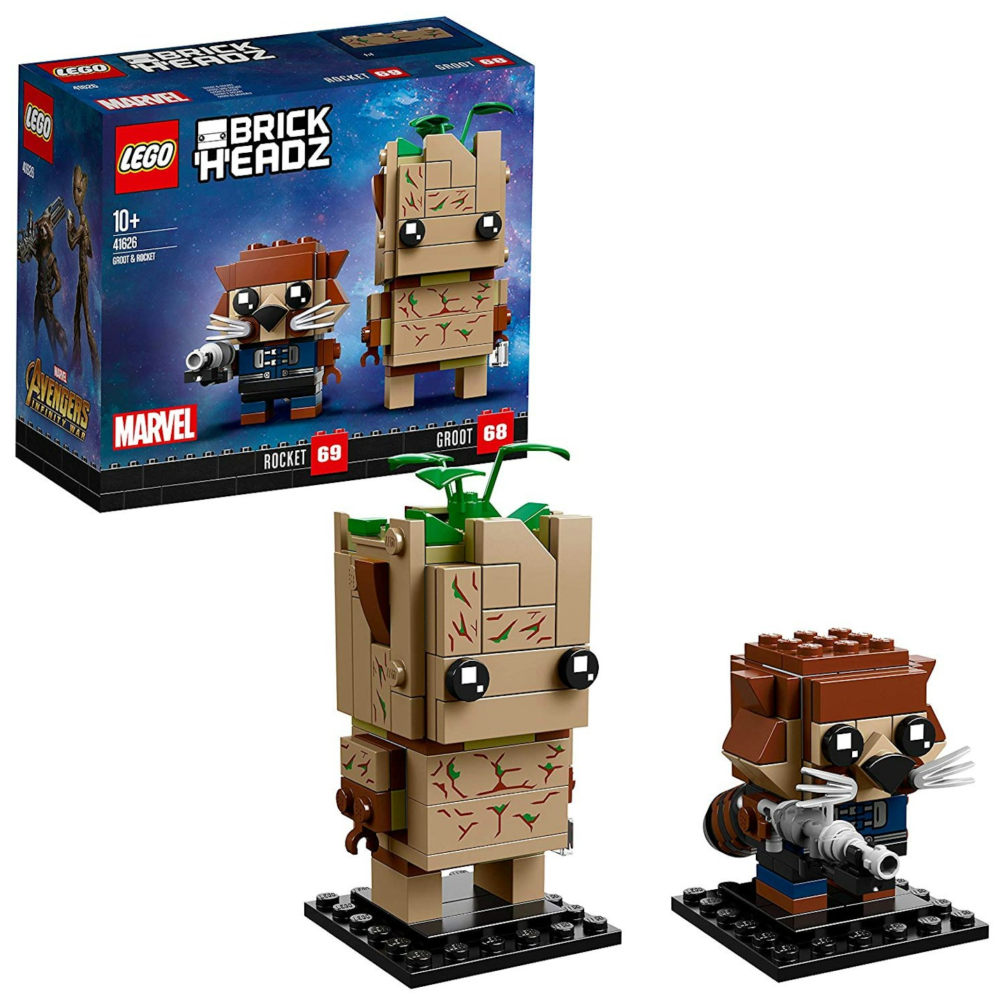 LEGO BrickHeadz Marvel Avengers Infinity War Movie Groot and Rocket, £40.77