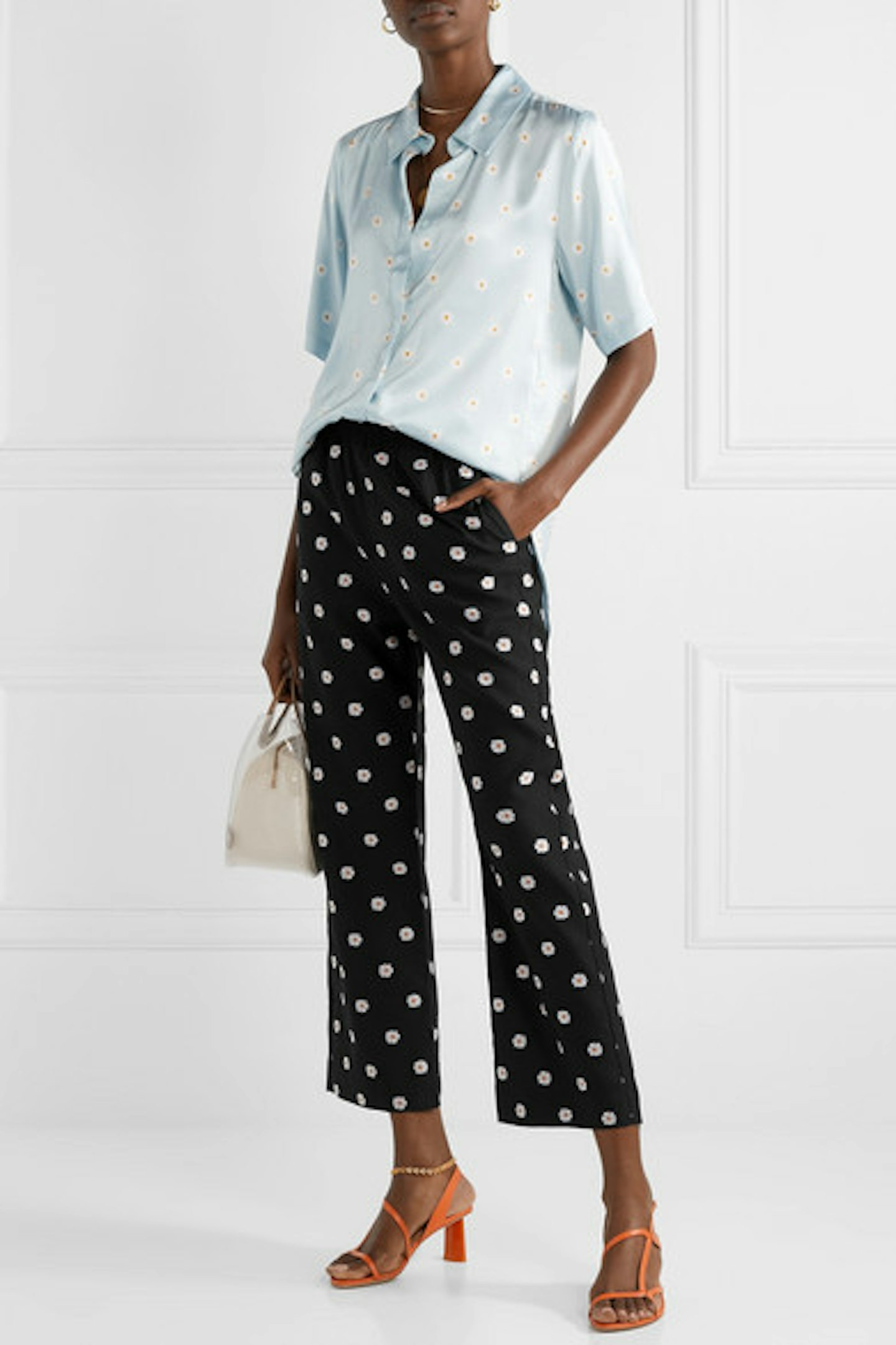 Stine Goya, Floral Jacquard Trousers, £140