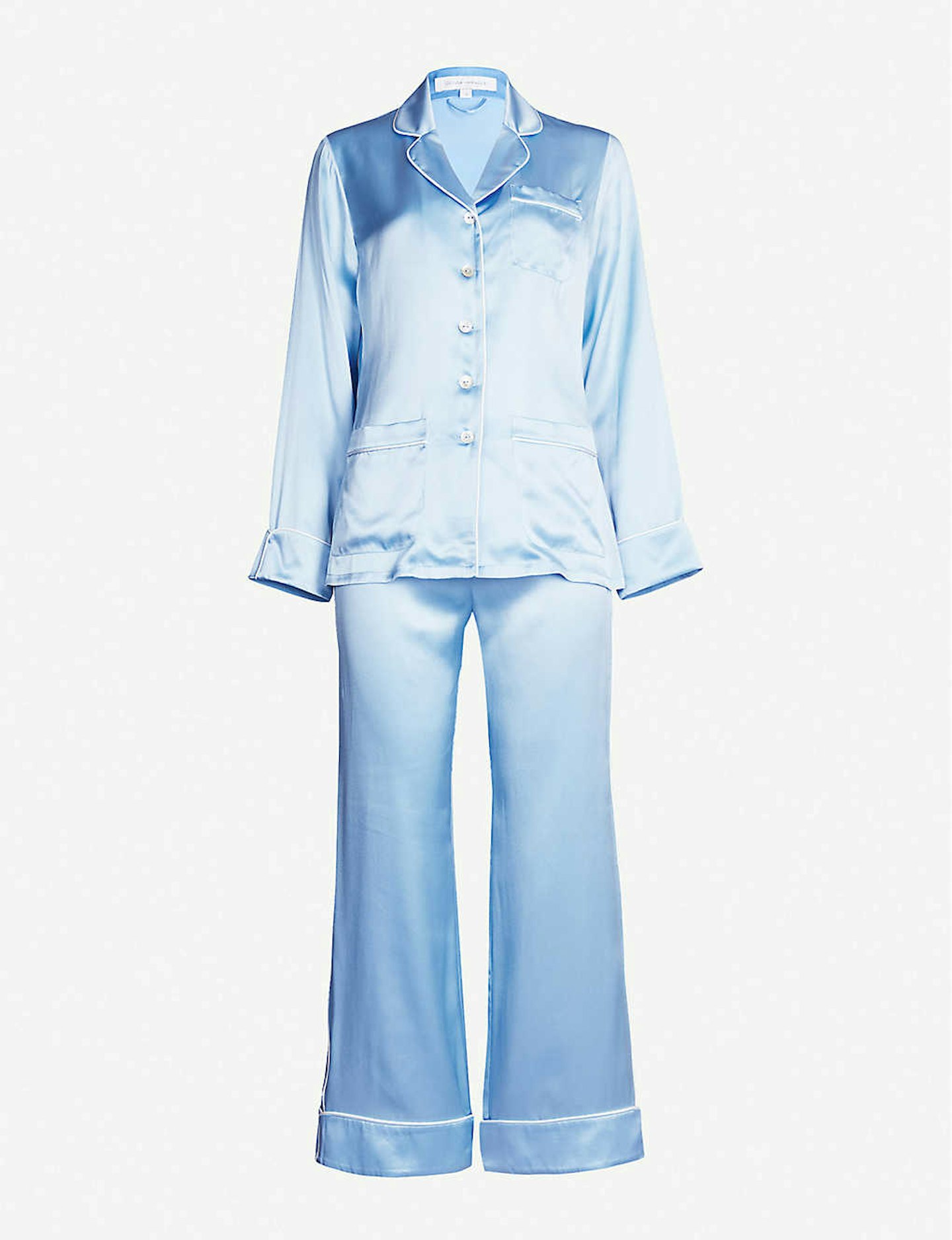 Olivia Von Halle, Silk-Satin Pyjama Set, £420