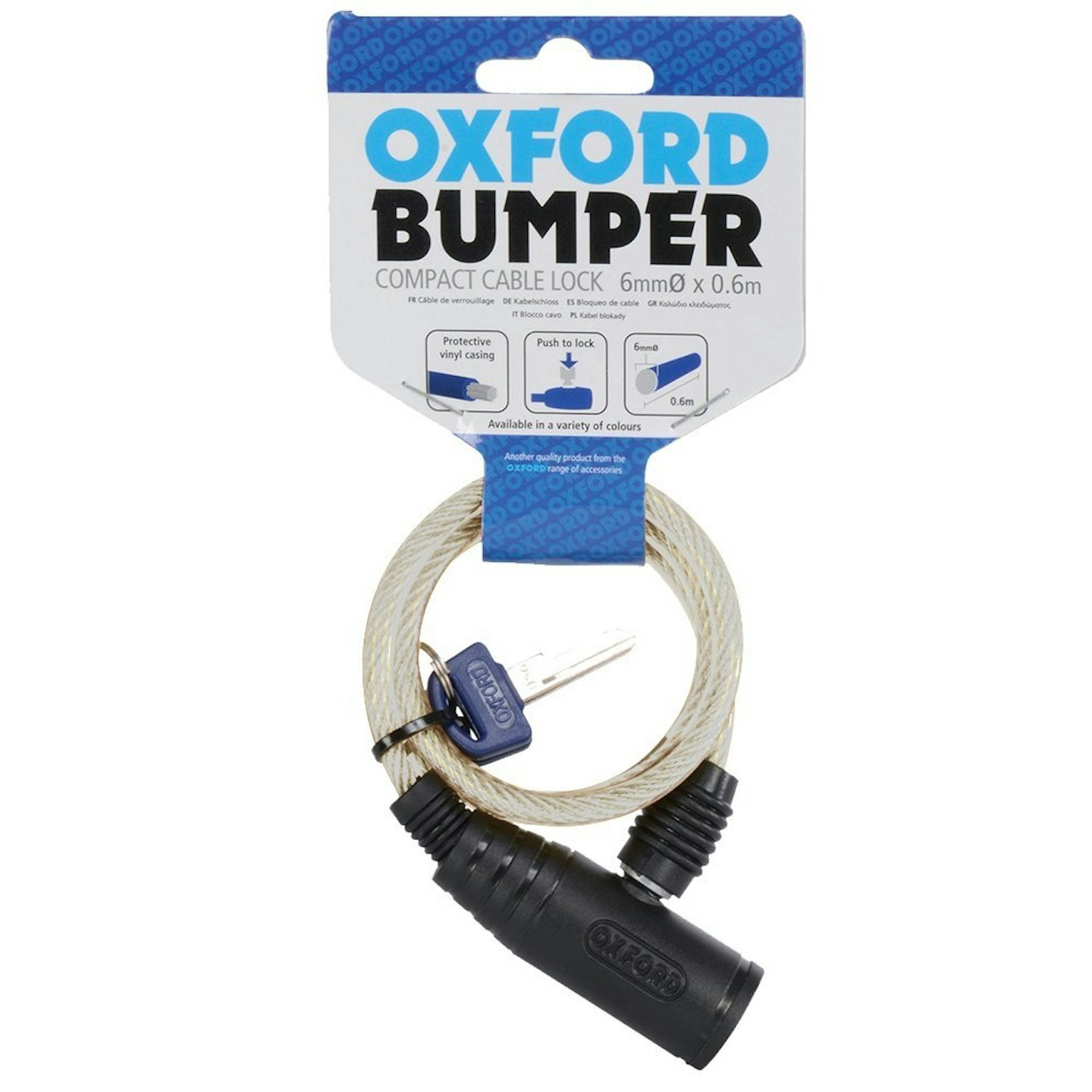 Oxford Bumper Cable Lock 600x6mm, £2.98