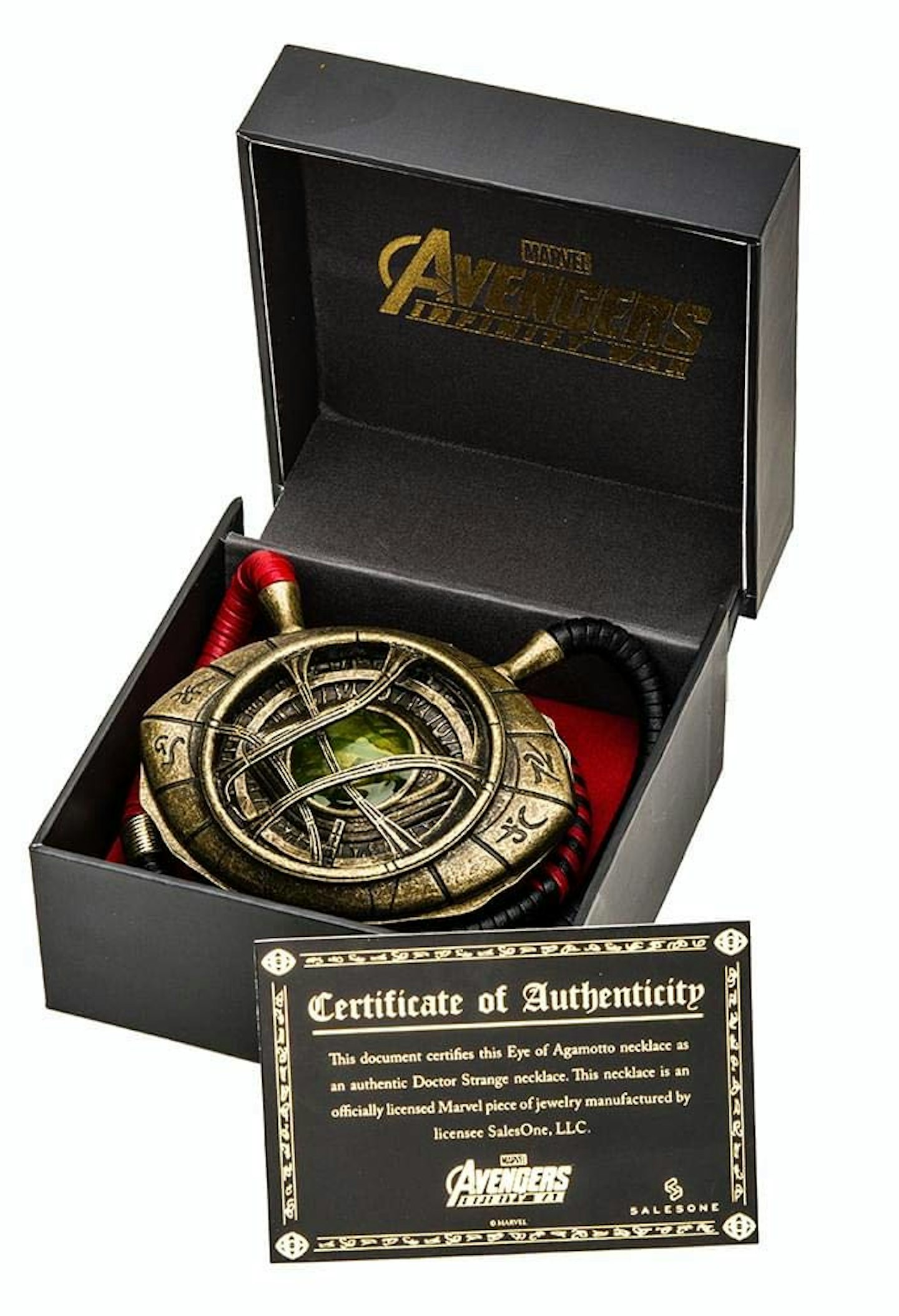 Marvel Avengers Infinity War Doctor Strange 1/1 Scale Eye of Agamotto Prop Replica Necklace, £99.99