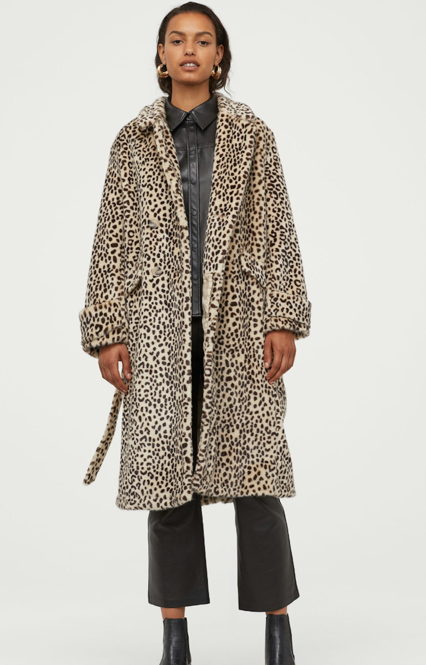 Faux Fur Animal Print Coat, £79.99