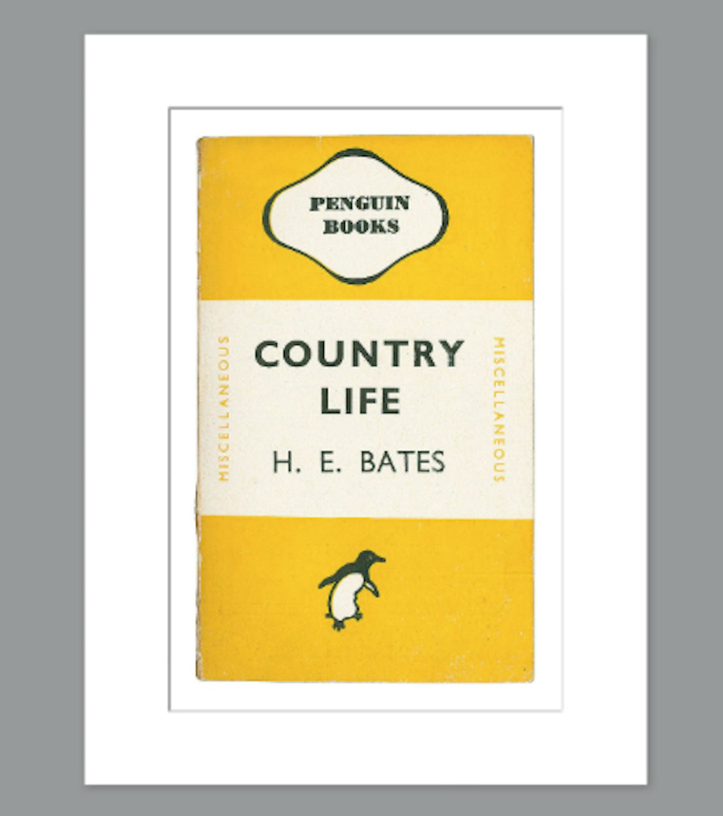 Penguin Books - HE Bates Country Life Unframed Print with Mount, 40 x 30cm, 10