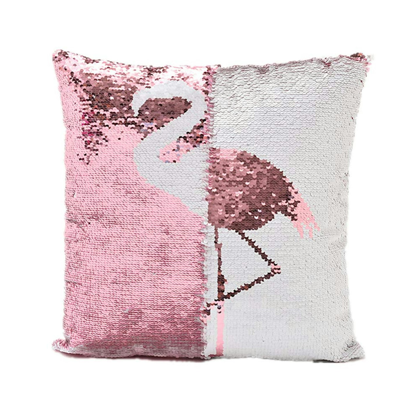 Magic double colours reversible sequin flamingo pillow cover, £7.99