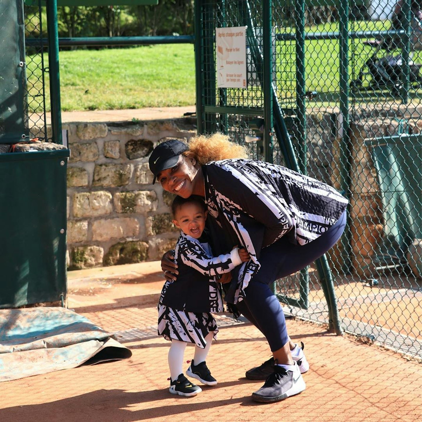 Serena Williams and Alexis Olympia