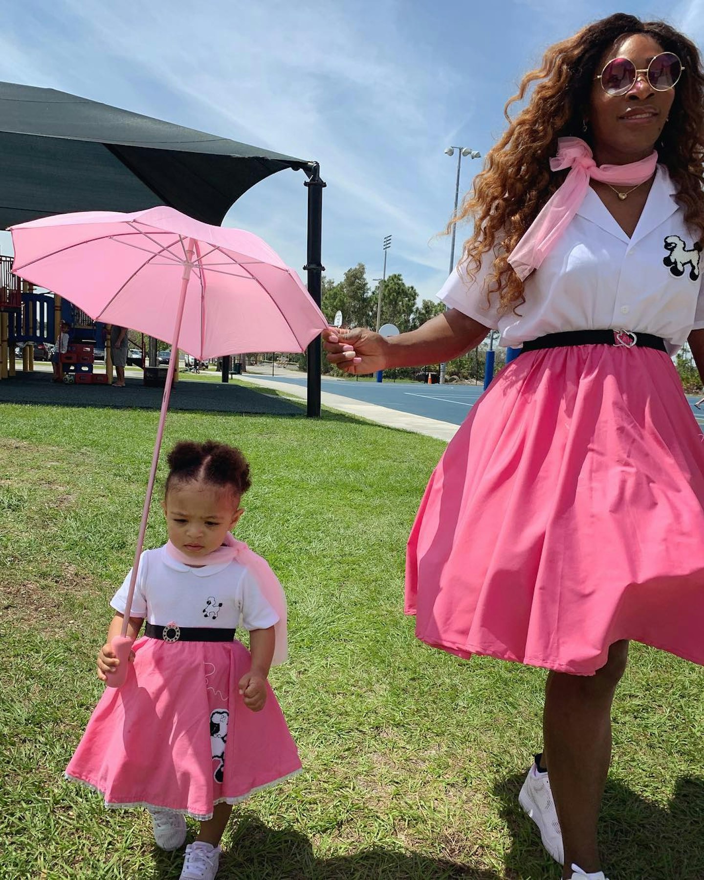 Serena Williams and Alexis Olympia