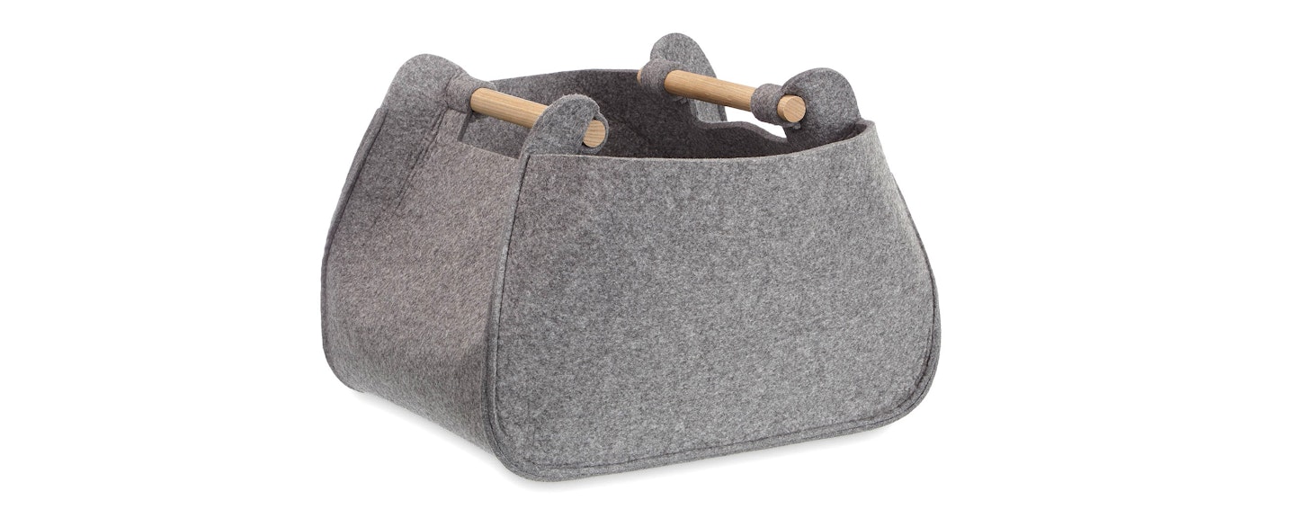 Grey Felt Storage Basket, £22