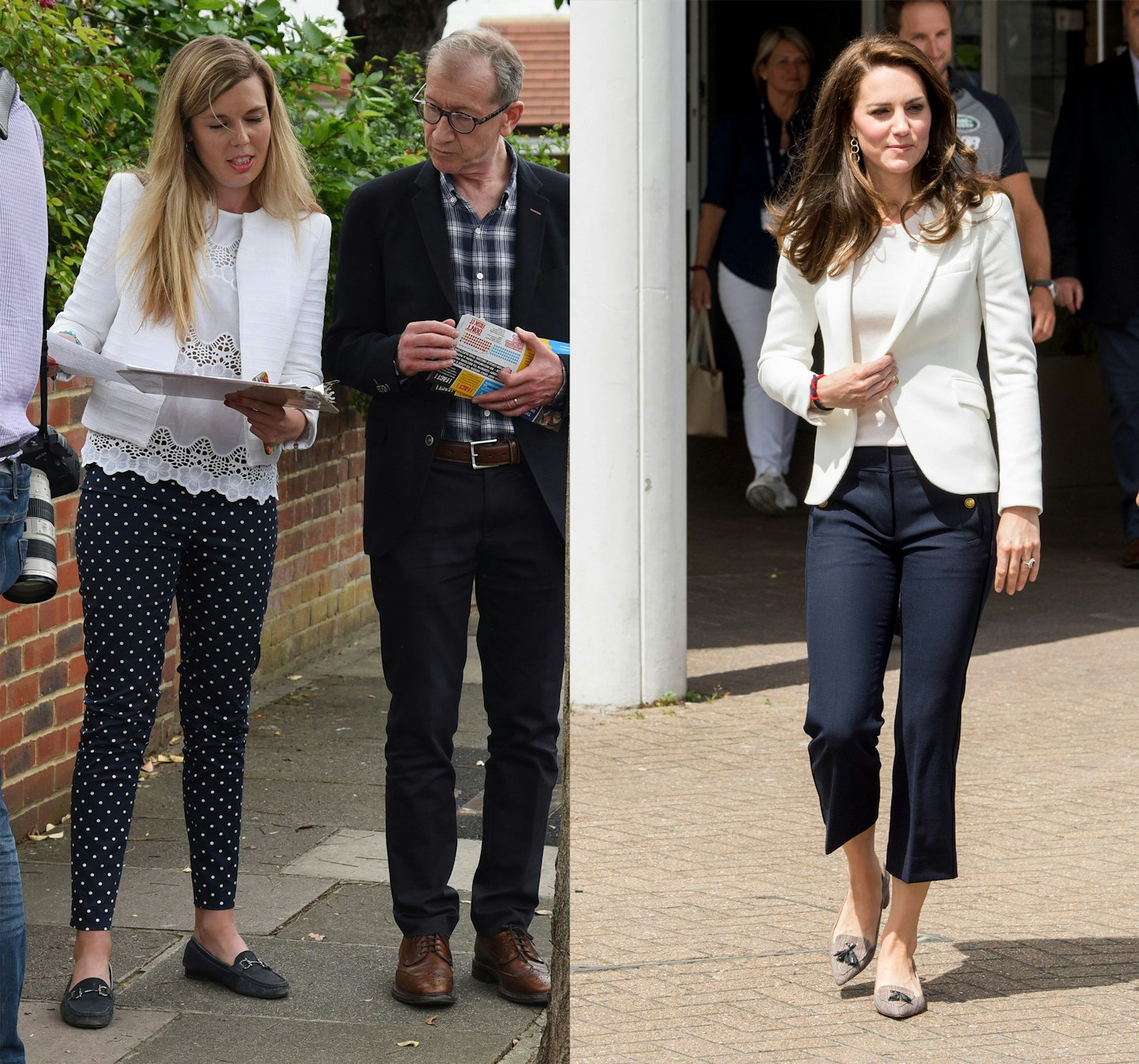 Carrie Symonds and Kate Middleton