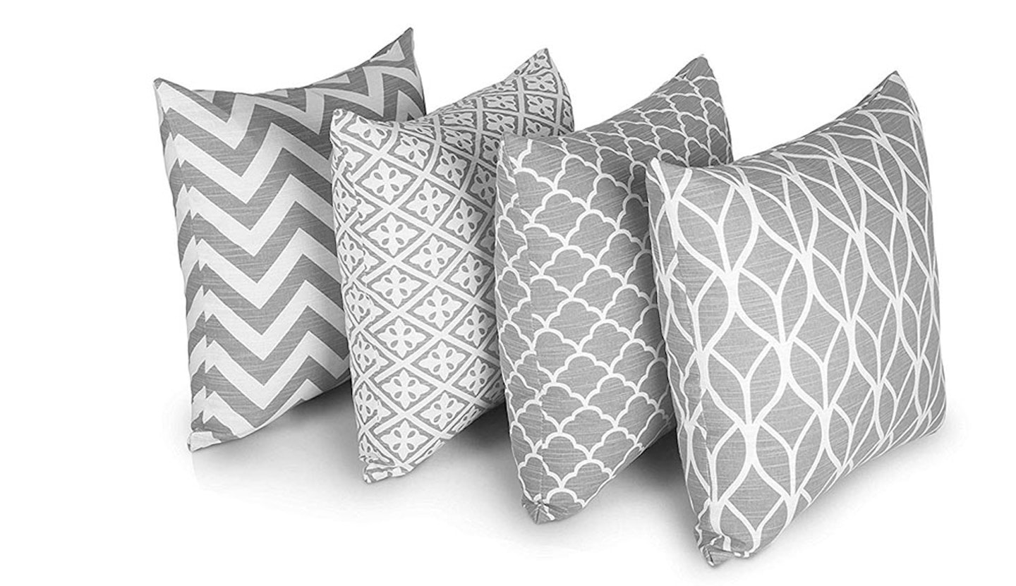 Penguin Home Cushion Covers (Set of 4, Grey)