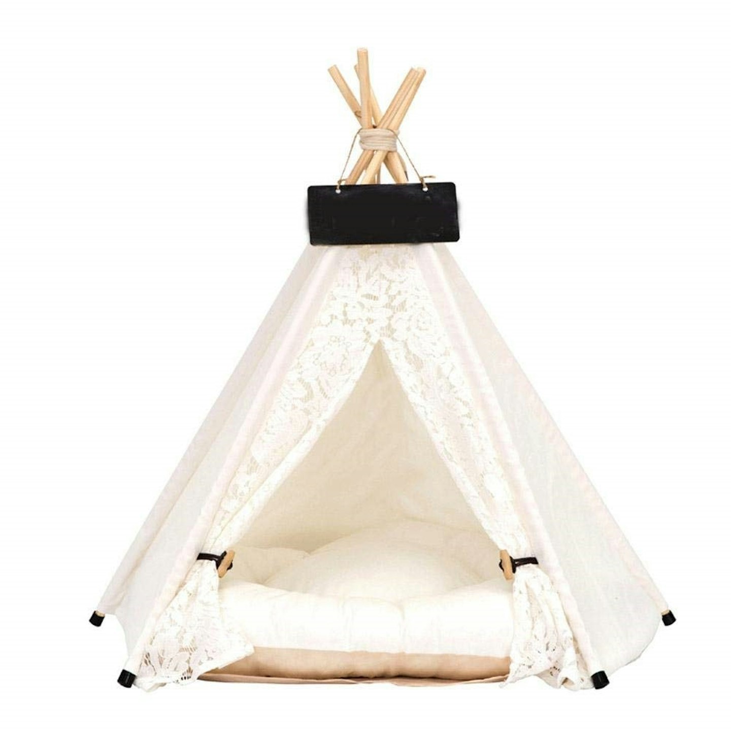 Zhuotop Pet Tepee Play House with Cushion