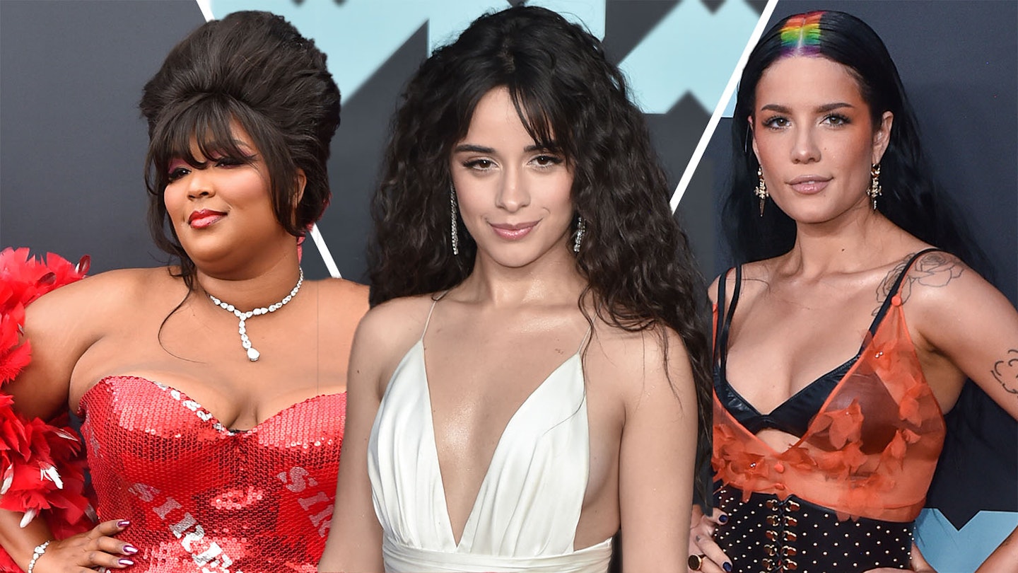 Lizzo, Camila Cabello & Halsey at the MTV VMA red carpet 2019