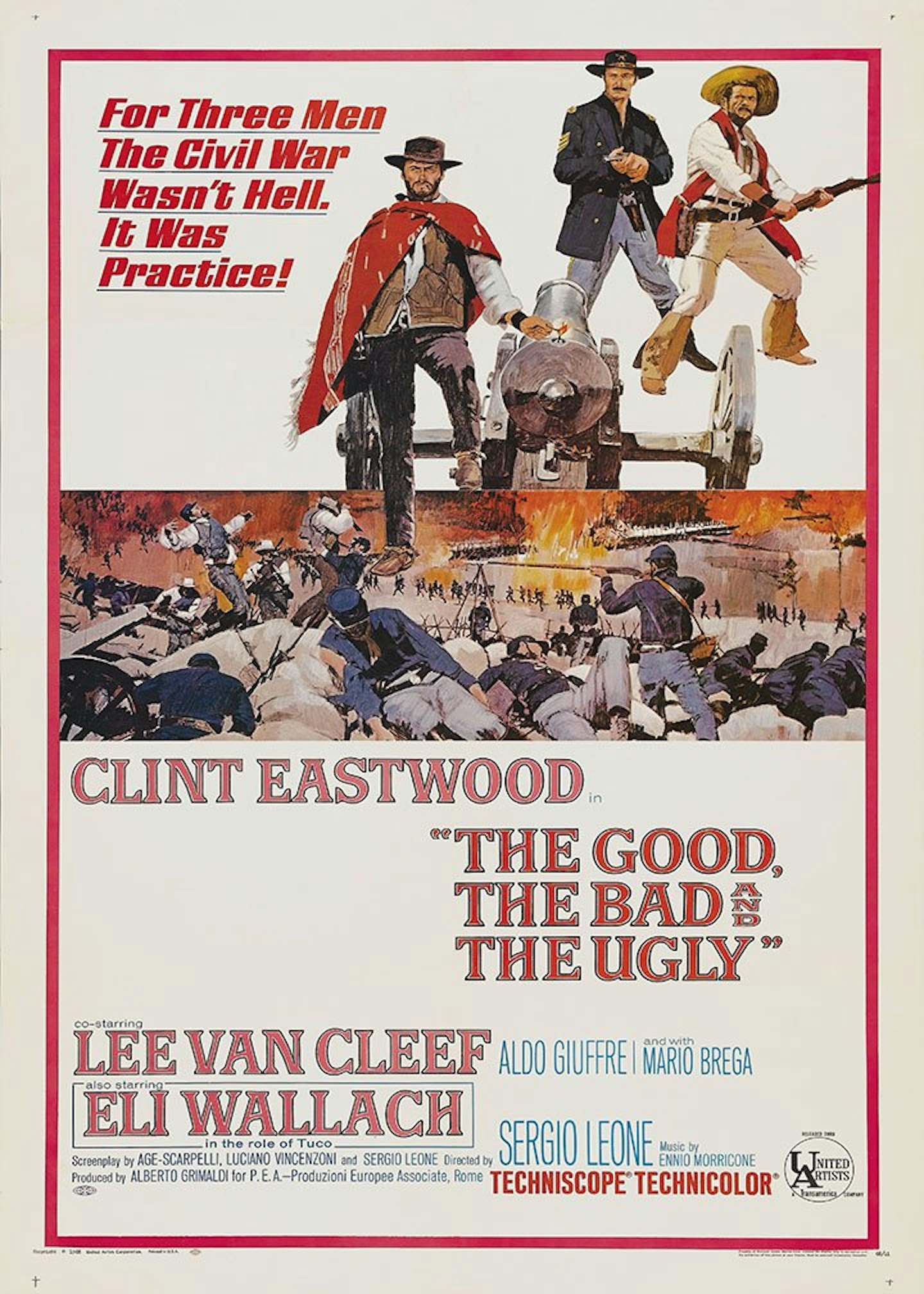 The Good, The Bad And The Ugly Clint Eastwood Classic Movie Film A4 Poster, £3.59