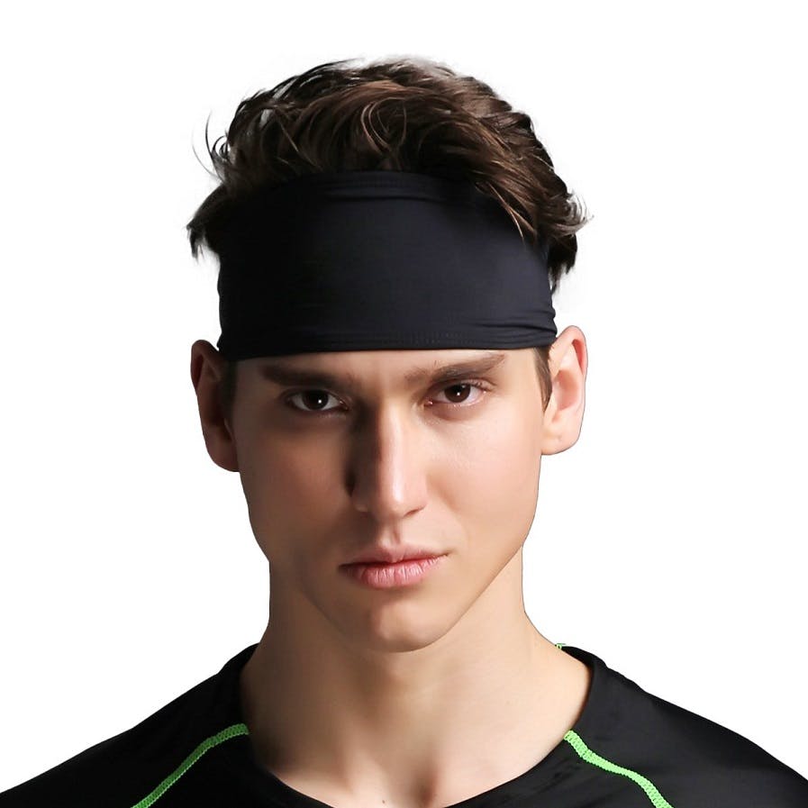 Comfortable Quick Drying Head Bands for Long Hair Mens & Womens E Tronic Edge Headbands for Men & Women Running Workout Headband for Sports 
